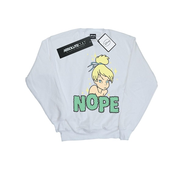 Disney Mens Tinker Bell Nope Sweatshirt 4XL Vit White 4XL