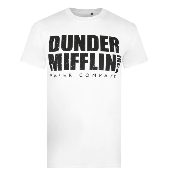 The Office Mens Dunder Mifflin Logo T-shirt M Vit/Svart White/Black M
