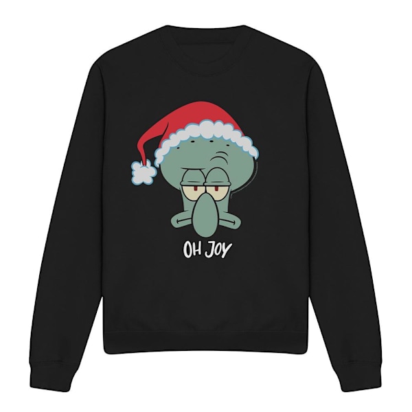 SvampBob Fyrkant Unisex Vuxen Joy Bläckvard Jul Tröja Black S