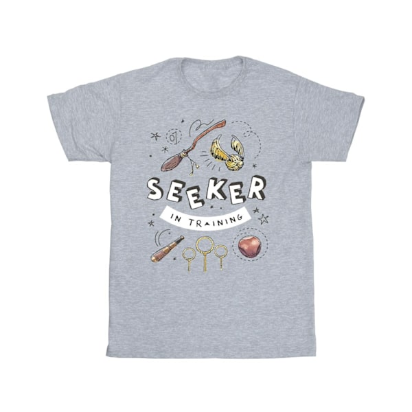 Harry Potter Boys Seeker In Training T-Shirt 7-8 år Sports G Sports Grey 7-8 Years