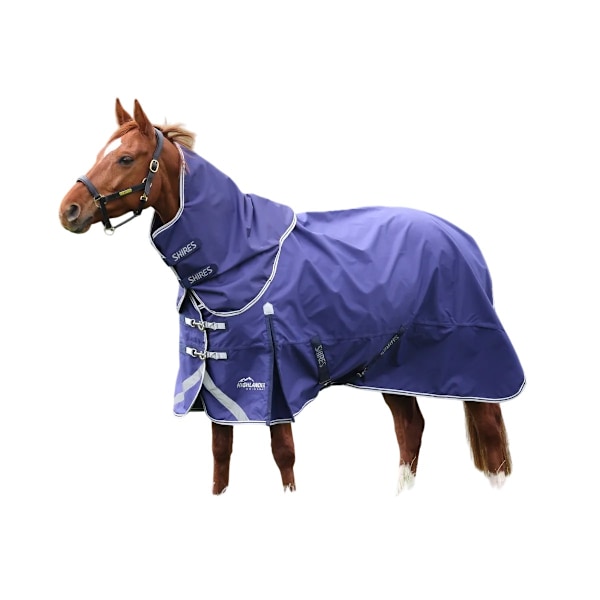 Shires Highlander Original Lite Hästtäcke Halsdel M Marinblå Navy M