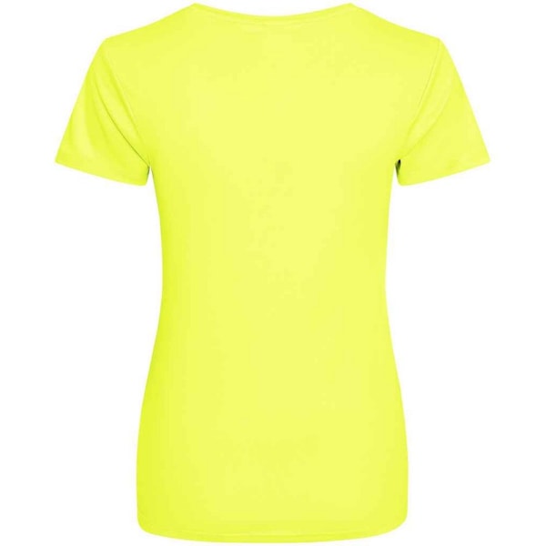 AWDis Just Cool Dam/Kvinnors Sport Enfärgad T-shirt M Elektrisk Gul Electric Yellow M