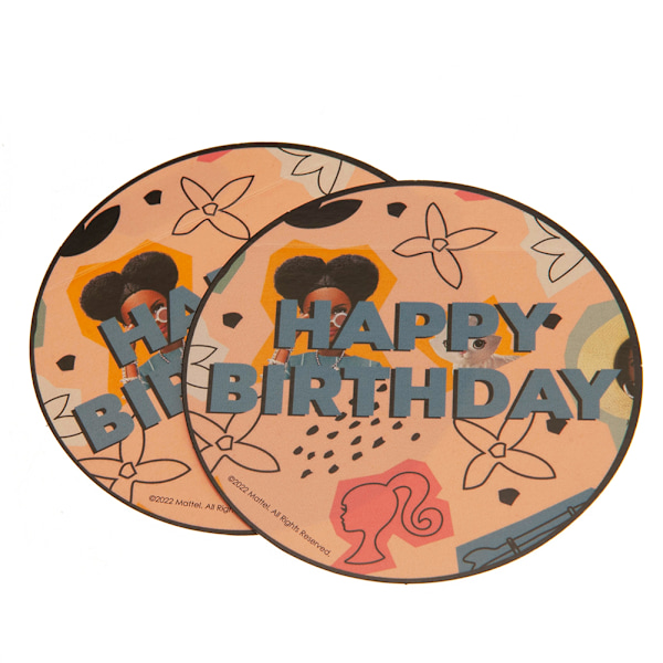 Barbie Happy Birthday Presentpapper En Storlek Flerfärgad Multicoloured One Size