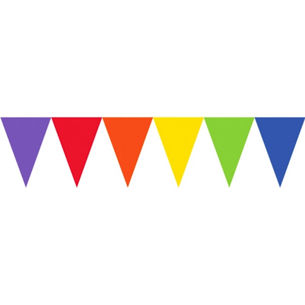 Amscan Regnbågs Vimpelgirlang 4,5 m B4,5 m Regnbåge Rainbow W15ft