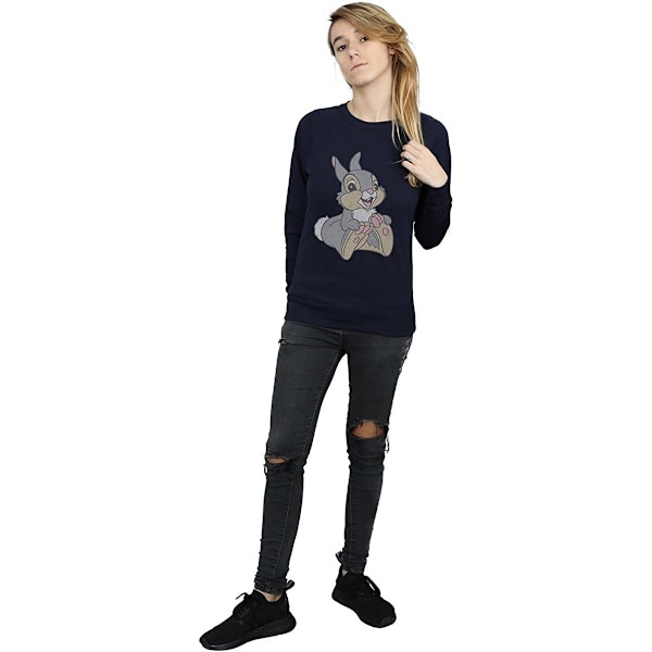 Disney Dam/Kvinnor Klassisk Thumper Bomullströja S Marin B Navy Blue S