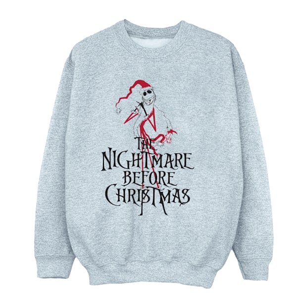 Disney Herr The Nightmare Before Christmas Santa Sweatshirt L S Sports Grey L