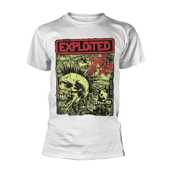 The Exploited Unisex Adult Punks Not Dead T-Shirt S Vit White S