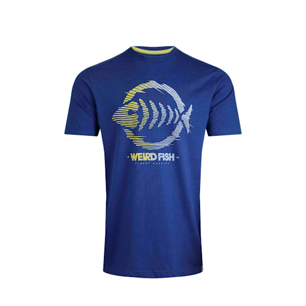 Weird Fish Mens Velocity Graphic Print Eco Friendly T-Shirt XXL Cobalt Blue XXL