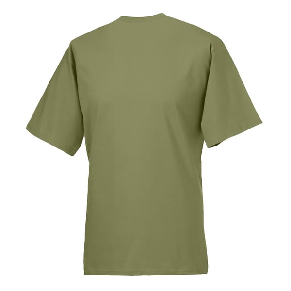 Jerzees Colours Klassisk kortärmad T-shirt för män S Oliv Olive S