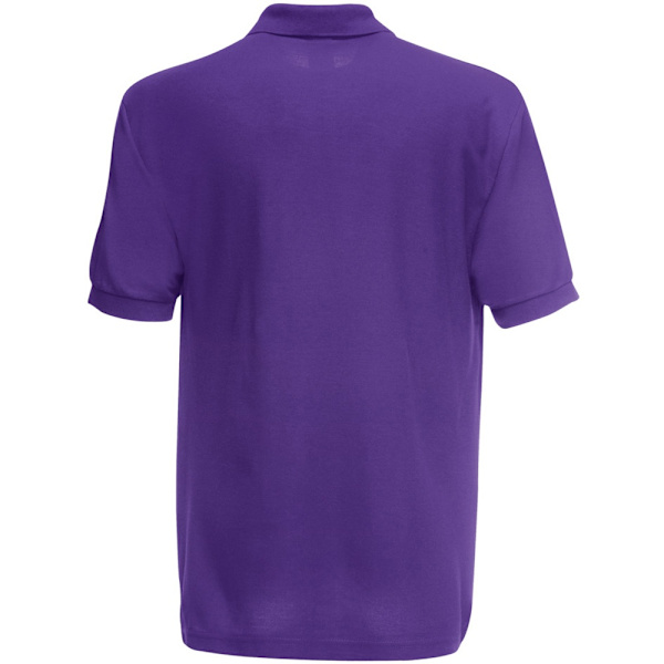 Fruit Of The Loom Herr 65/35 Pique Kortärmad Polotröja 3XL Purple 3XL