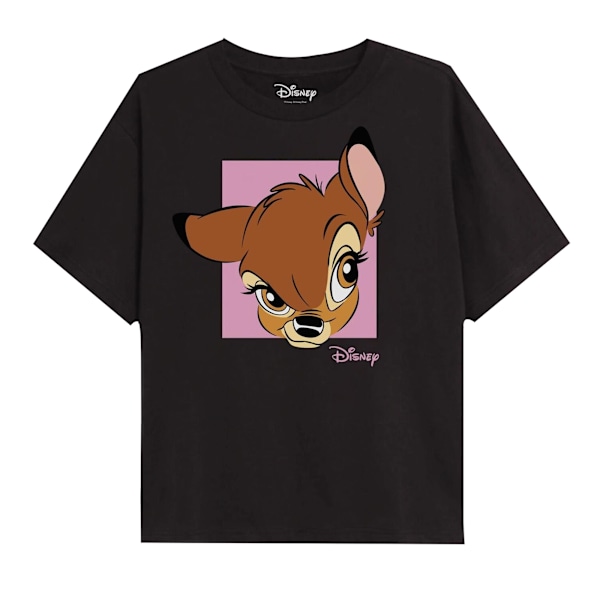 Bambi T-shirt för flickor, 7-8 år, svart Black 7-8 Years