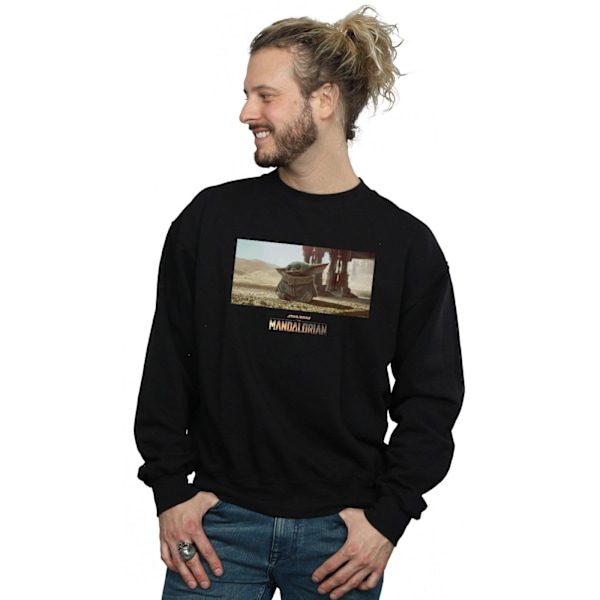 Star Wars The Mandalorian The Child Concept Art Sweatshirt för män Black 3XL