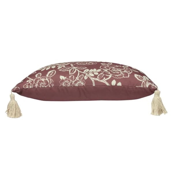 Paoletti Somerton Blommig Kuddfodral One Size Mulberry Mulberry One Size