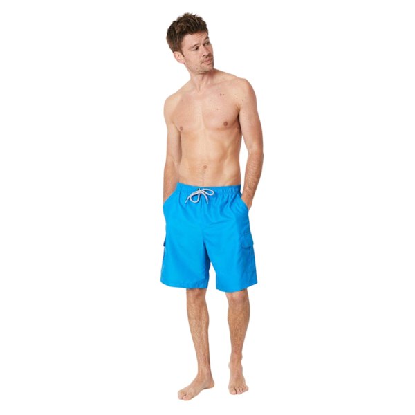 Maine Herr Quick Dry Cargo Pocket Badshorts M Ljusblå Light Blue M