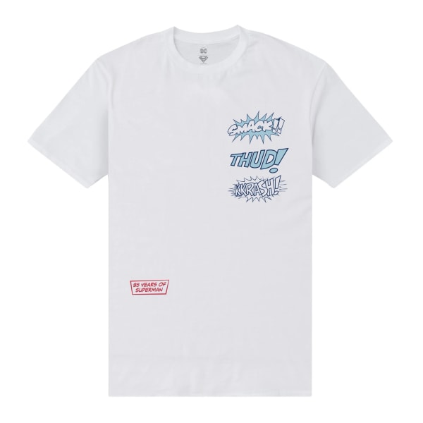 Superman Unisex Vuxen WHAM T-shirt XL Vit White XL