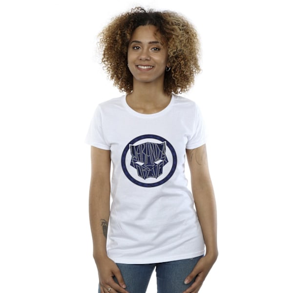 Marvel Womens/Ladies Wakanda Forever Tribal Icon Bomull T-shirt White M