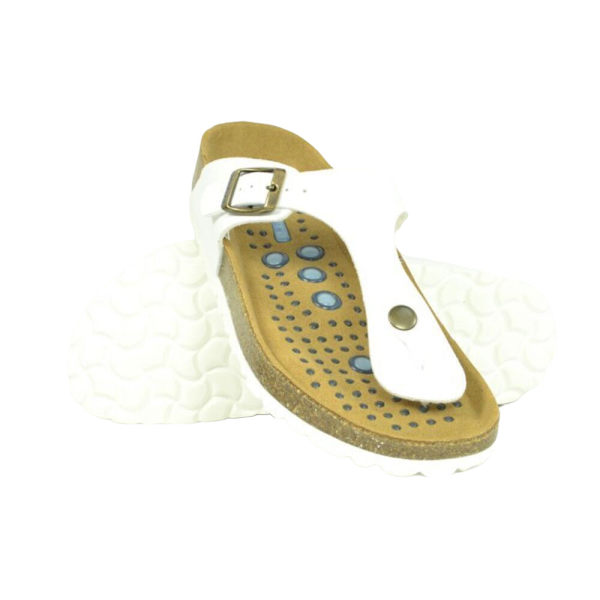 Sanosan Dam/Dam Siete Lunas Geneve Sandaler 3 UK Vit White 3 UK