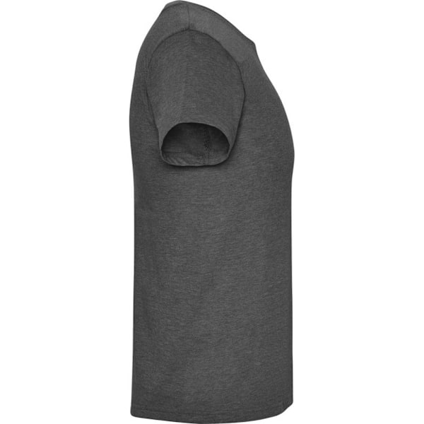 Roly Herr T-shirt med kort ärm Fox Heather XXL Svart Heather Black Heather XXL