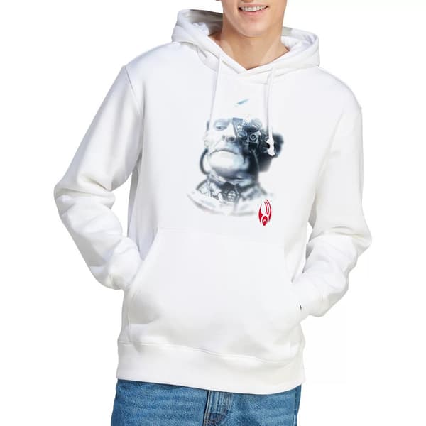 Star Trek Herr Borg Head Hoodie M Vit White M