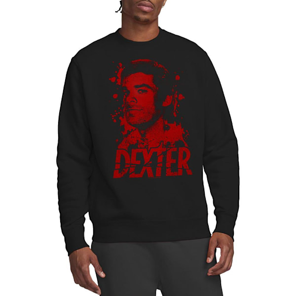 Dexter Unisex Vuxen Born In Blood Sweatshirt L Svart Black L
