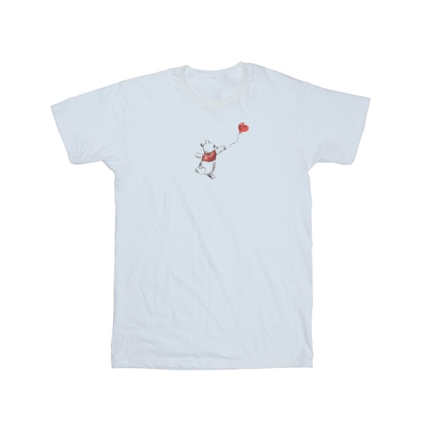 Disney Dam/Damer Winnie The Pooh Ballong Bomull Boyfriend T-shirt White S