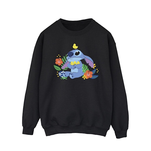 Disney Herr Lilo & Stitch Fåglar Sweatshirt XXL Svart Black XXL