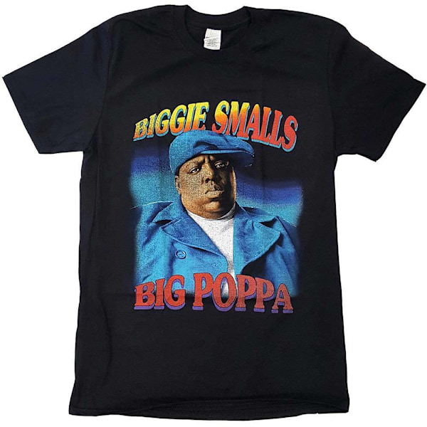 Biggie Smalls Unisex Vuxen Big Poppa T-Shirt XL Svart Black XL