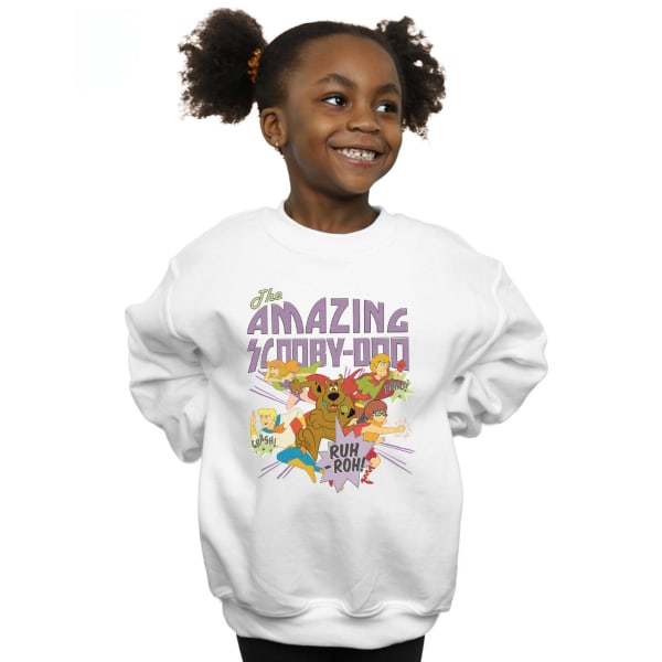 Scooby Doo Girls The Amazing Scooby Sweatshirt 12-13 Years Whit White 12-13 Years