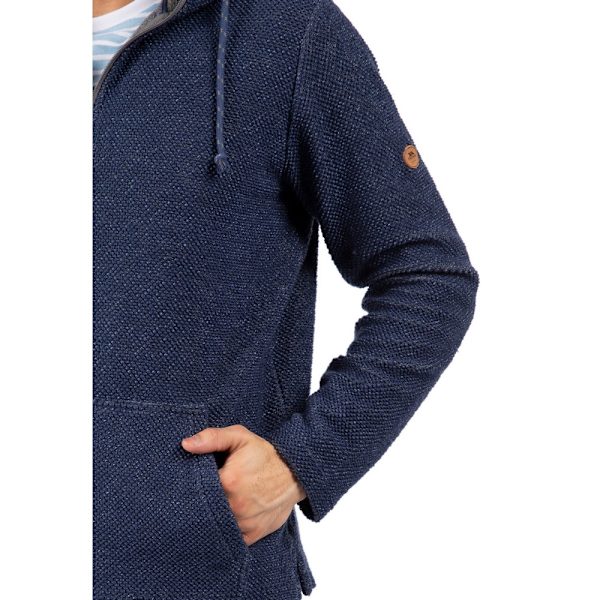 Trespass Scawton Zipped Hoodie XS Navy Marl för män Navy Marl XS