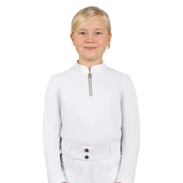 Coldstream Barn/Barn Next Generation Elrick Tävlingsskjorta för Barn White 11-12 Years