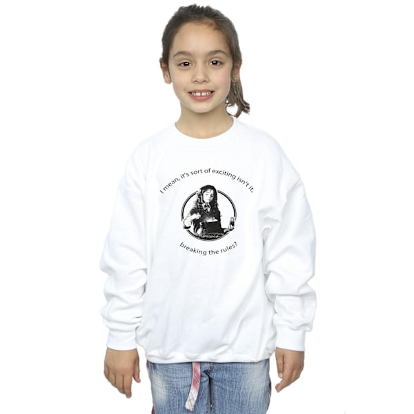 Harry Potter Tjejer Hermione Breaking The Rules Sweatshirt 12-13 White 12-13 Years