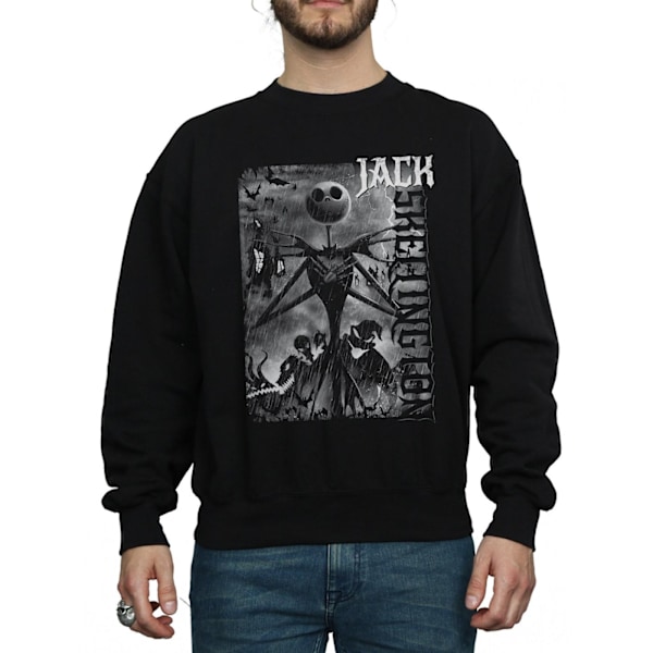 Disney Herr Nightmare Before Christmas Skellington Sweatshirt L Black L