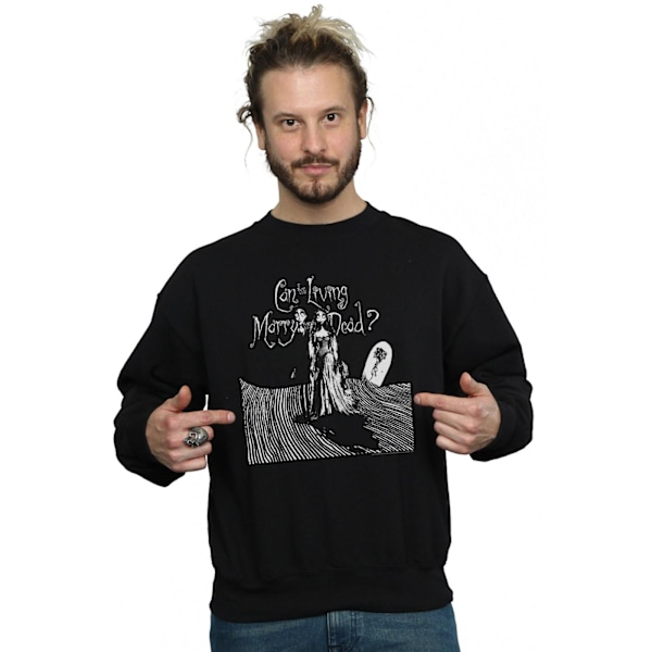 Corpse Bride Herr Marry The Dead Sweatshirt 3XL Svart Black 3XL