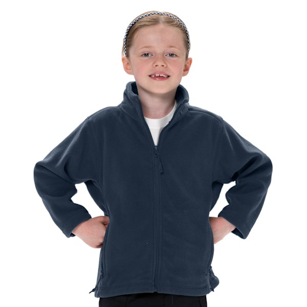 Jerzees Schoolgear Barn Full Zip Outdoor Fleece Jacka 3-4 French Navy 3-4