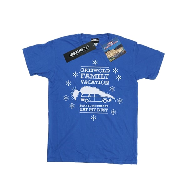 National Lampoon's Christmas Vacation Herr Eat My Dust T-shirt Royal Blue S