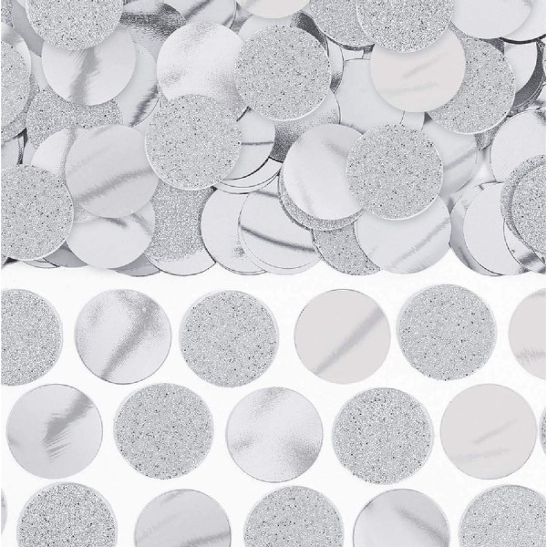 Amscan Foil Circle Confetti One Size Silver Silver One Size