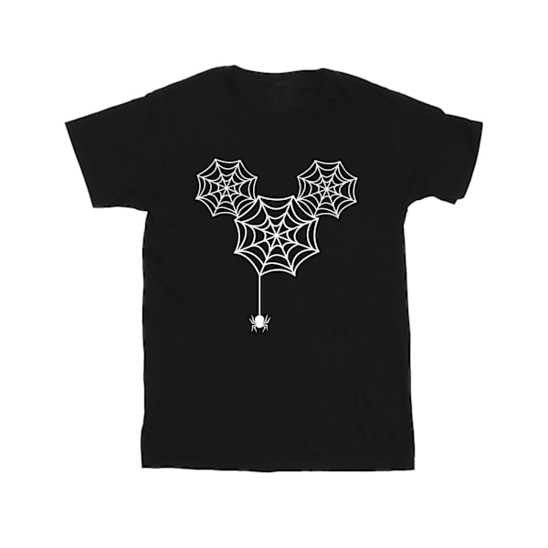 Disney Boys Mickey Mouse Spider Web Head T-Shirt 7-8 år Svart Black 7-8 Years