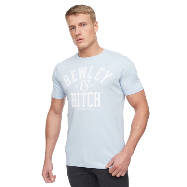 Bewley & Ritch Temflere T-shirt för män (förpackning om 5) L Himmelsblå/Pin Sky Blue/Pink/Grey/Navy/Light Green L
