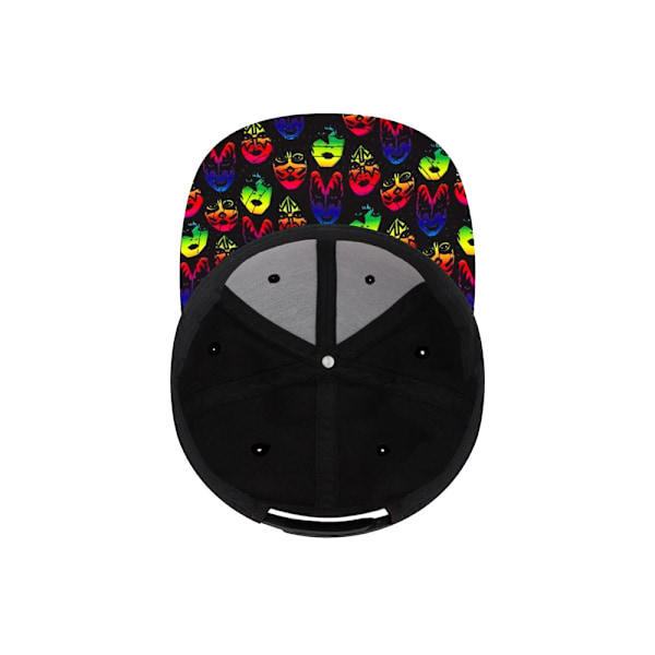 Kiss Unisex Vuxen Neon Faces Snapback Cap One Size Svart Black One Size