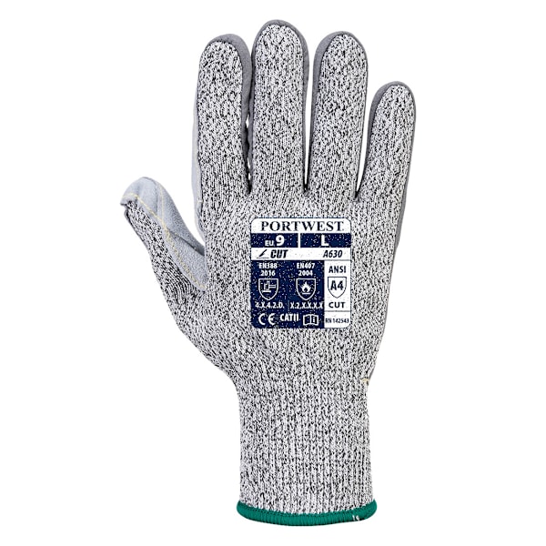 Portwest Unisex Adult A630 Razor Lädergrepphandskar 9 Grå Grey 9