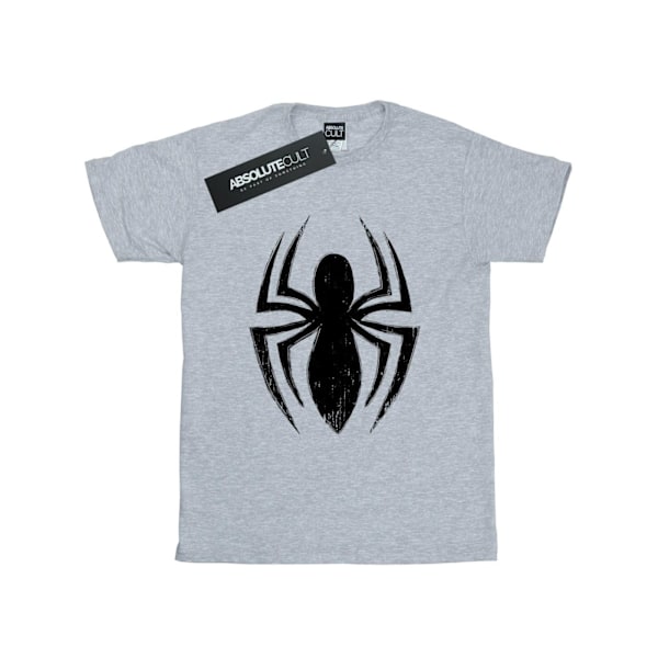 Marvel Womens/Ladies Spider-Man Ultimate Spider Logo Bomullspojke Sports Grey 3XL