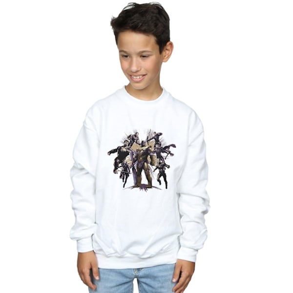 Marvel Pojkar Avengers Endgame Vs Thanos Sweatshirt 12-13 År W White 12-13 Years