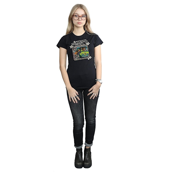 Scooby Doo Dam/Damer The Mystery Machine Bomull Boyfriend T Black 3XL