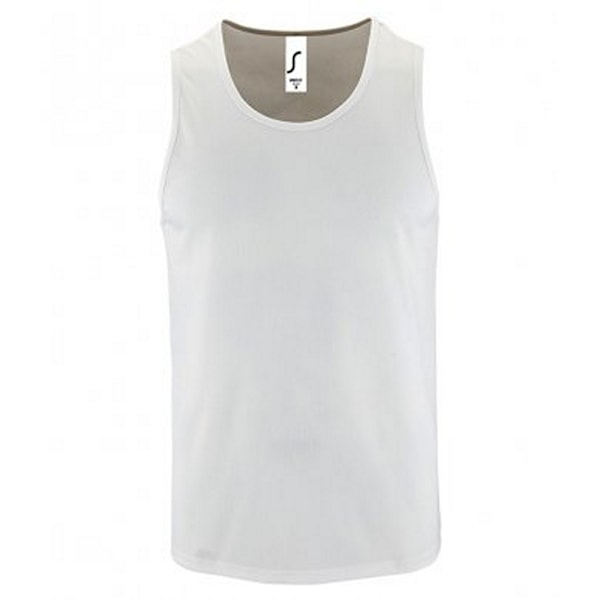 SOLS Performance Tank Top för män M Vit White M