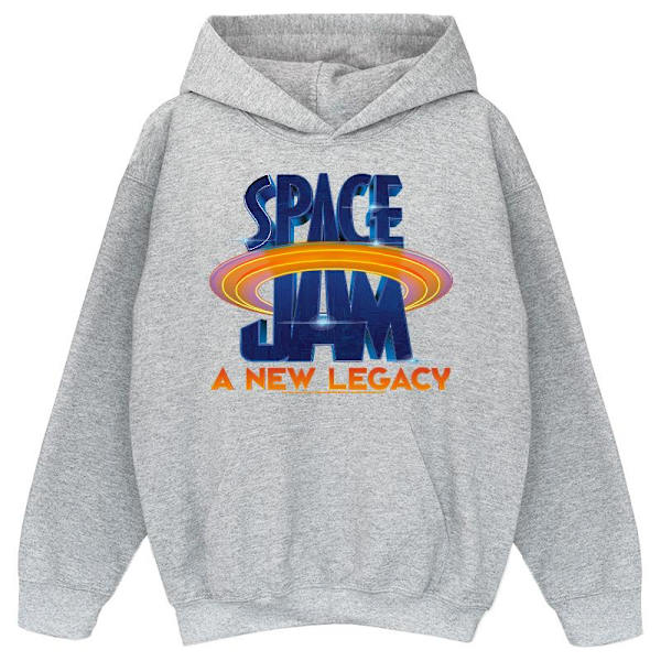 Space Jam: A New Legacy Boys Logo Circle Hoodie 12-13 år Spo Sports Grey 12-13 Years