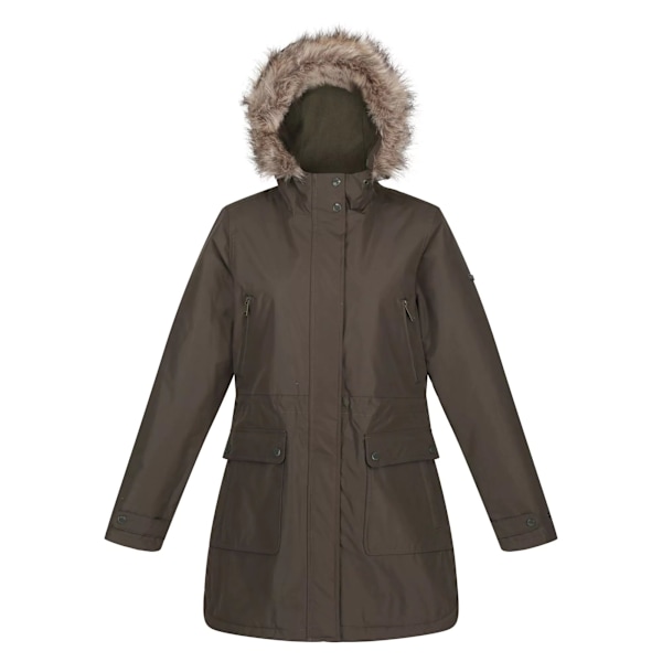 Regatta Dam/Kvinnor Sabinka Faux Fur Trim Parka 8 UK Mörk Khaki Dark Khaki 8 UK
