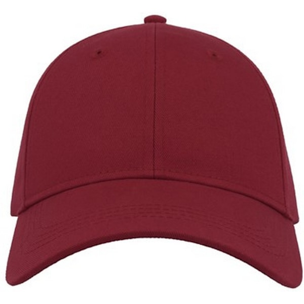 Atlantis Unisex Vuxen Böjd Twill Baseballkeps One Size Burgund Burgundy One Size