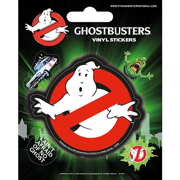 Ghostbusters logotyper klistermärken (5-pack) En storlek Flerfärgad Multicoloured One Size