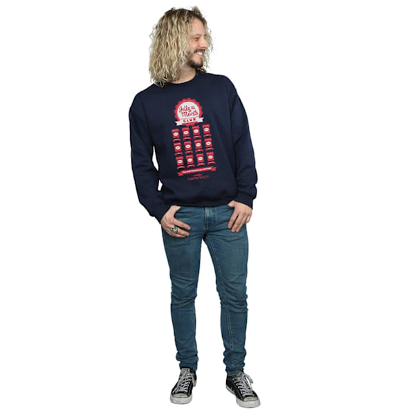 National Lampoon's Christmas Vacation Herr Jelly Club Sweatshirt Navy Blue XL