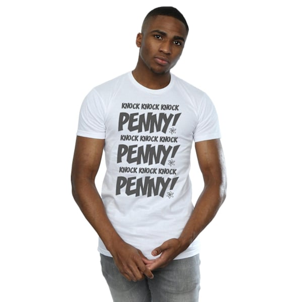 The Big Bang Theory Herr Sheldon Knock Knock Penny T-shirt 3XL White 3XL